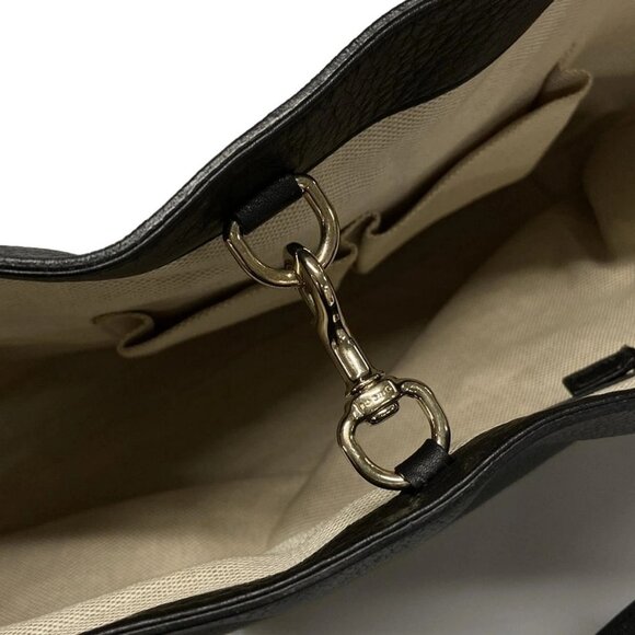 Auth GUCCI Soho 282303 Black Leather Tote Bag - Picture 12 of 15